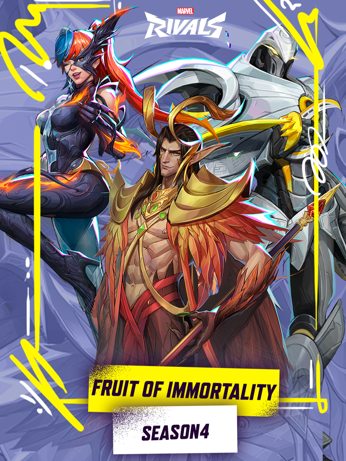 Todas las skins del pase de batalla 4 de MARVEL RIVALS #LunaSnow #MarvelRivals #HeartoftheDragon #MoonKnight #Newskin #tiktokgaming #AngelaMarvel #heartofthedragon #MarvelGames