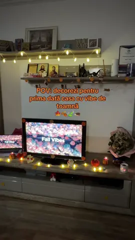 E prima dată când reușesc să decorez casa de toamnă, până acum nu am avut posibilitatea din cauza spațiului, pentru ca stăteam intr o garsonieră micuță. Dar azi, asta s a schimbat și sunt recunoscătoare🍁🍂🍃 Mulțumesc @emiliq de ajutor 🙂‍↕️ #autumn #homedeco