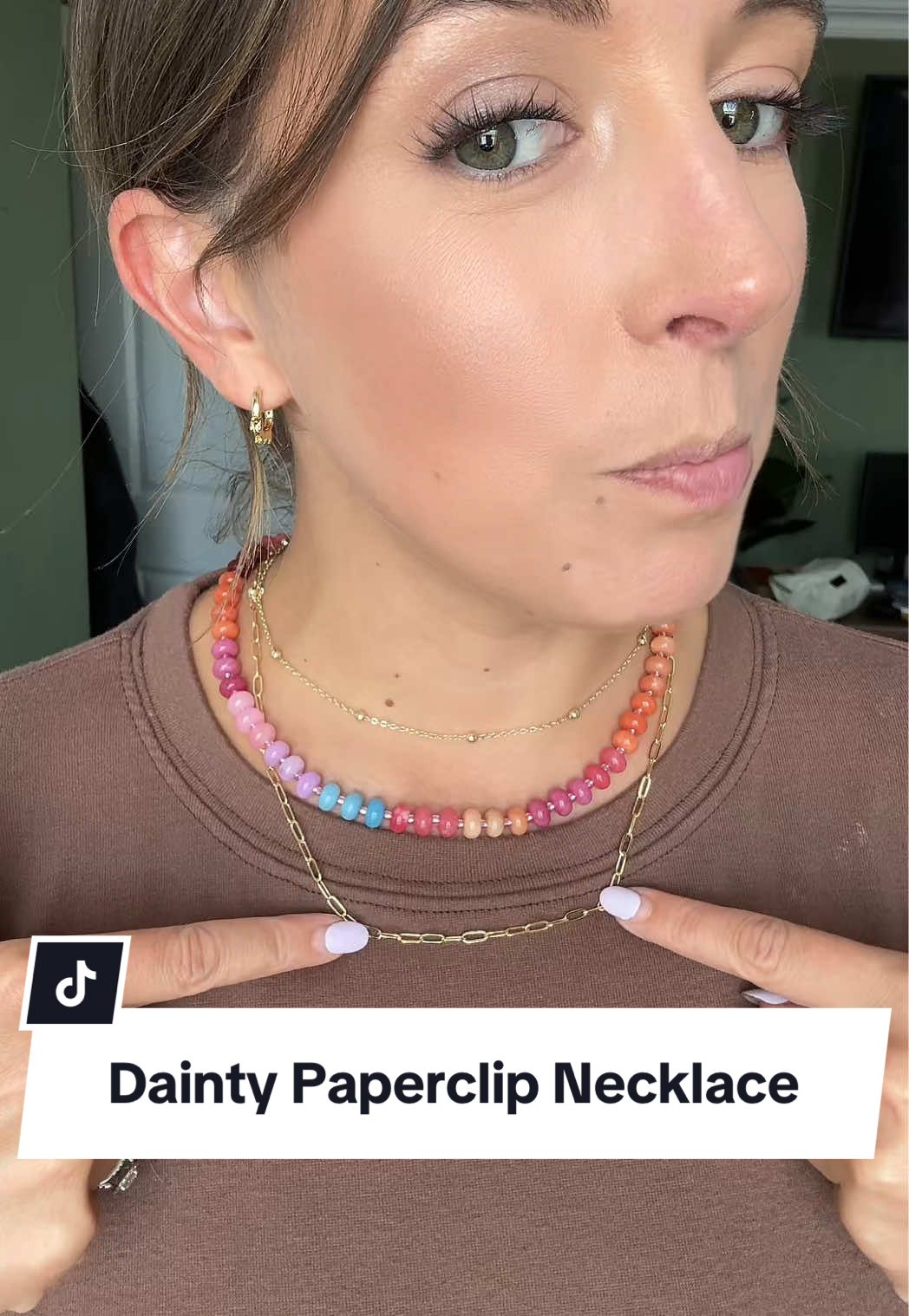 Replying to @MRP @PAVOI #paperclipnecklace #daintynecklace #necklacestack #jewelrytiktok #goldplatedjewelry 
