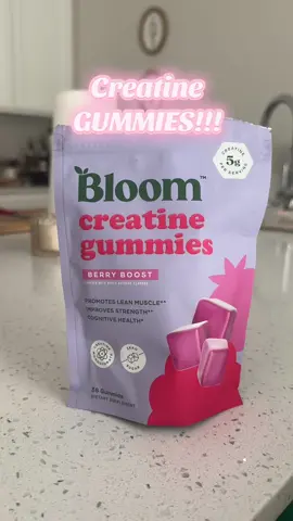 No more drinking white chalky creatine 🫶🏼 LOVE these and I’m excited to see the increase in muscle mass 💪🏼 #creatine #bloom #Fitness #health 