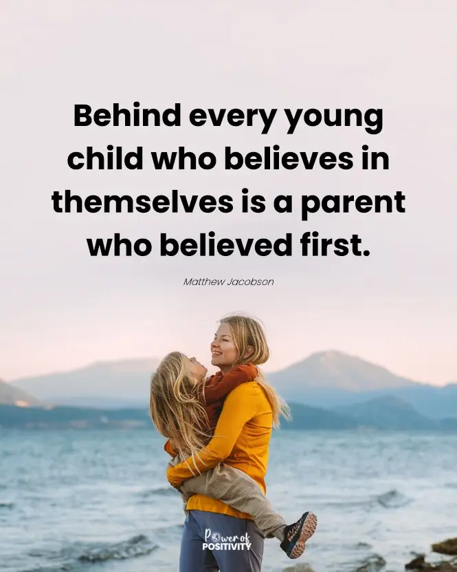 Behind every young child who believes in themselves is a parent who believed first. 🌱👨‍👩‍👧