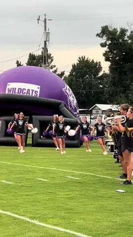 watched @Laramie cheer 📣💜 last night…partly in the rain #fridaynightlights #footballseasonisback 
