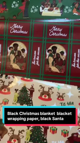 Replying to @April #BlackSanta #BlackChristmas #BlackChristmasWrappingPaper #ChristmasWrappingPaper #tastemakerscharlotte 