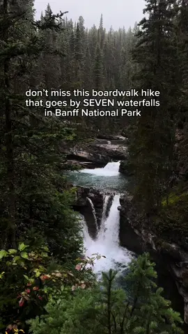 This is the best rainy day hike in Banff! ✨SAVE for your trip to Banff! 📍Johnston Canyon Trail - 3.4 miles - easy-moderate - 900 feet elevation gain This is a very popular hike so make sure to go early, or on a day with bad weather! We went on a rainy day and it seemed to keep the crowds away because we had the canyon all to ourselves at points!  This hike is fairly easy and paved the whole way, so it’s perfect for families or if you want an easier hike near Banff National Park! #banffnationalpark #canada #nationalparks #waterfalls #waterfallhike     