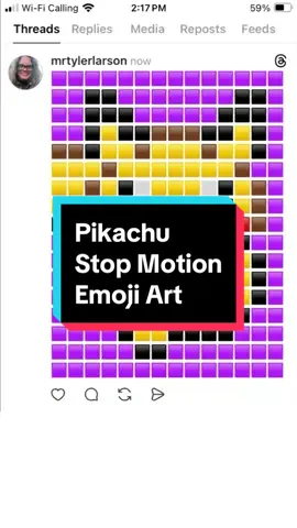 Pikachu // Stop Motion // Pokémon Pixel Art // Try it out in the comments! #stopmotion #pokemon #pikachu #pixelart #daisybell
