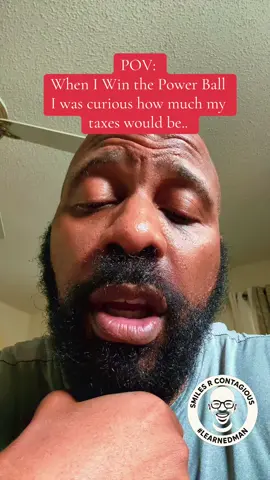POV:  When I Win the Power Ball I was curious how much my taxes would be.. #Powerball #Lottery #Winnings #Taxes 