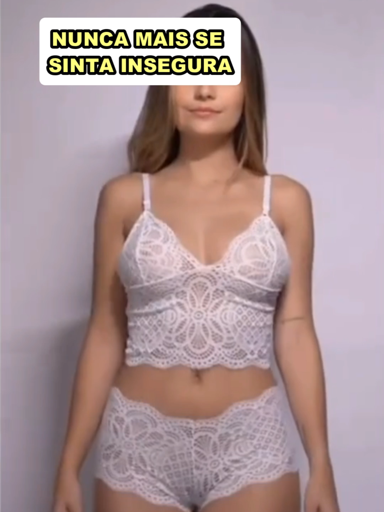 Conjunto Lingerie Feminino Elegante Linho Sexy de Renda