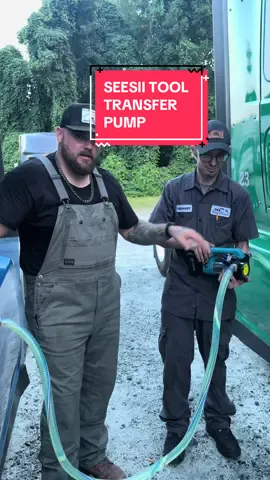 The Seesii Transfer Pump makes transferring any liquid fast, clean, and effortless. Portable, powerful, and built for the heavy flow #garagegear #transferpump #waterpump #fuelpump #seesiitools 