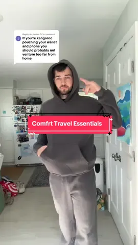 Replying to @James D. The secret sleeve in this is a game changer #comfrt #comfrthoodie #travelessentials 