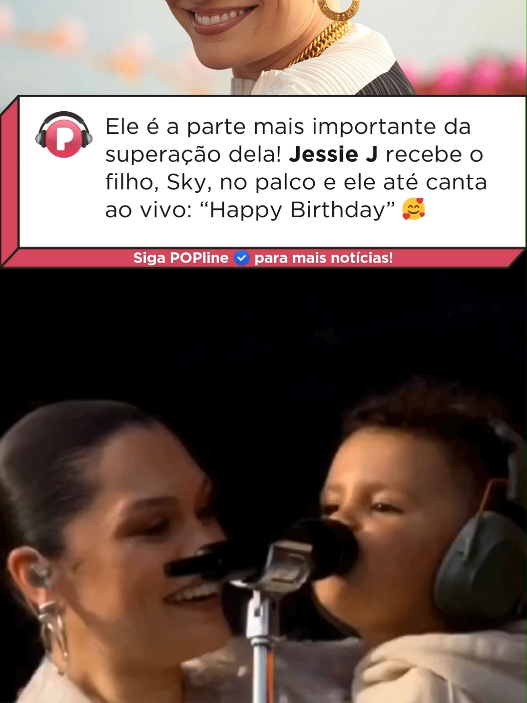 Jessie J contou que o show deste sábado (06) no “Radio 2 in the Park” teve um gostinho especial. Além de marcar sua volta aos palcos depois da cirurgia, a cantora ainda teve um momento emocionante com a presença do filho, Sky, que soltou a voz no meio do palco cantando “Happy Birthday”. E a boa notícia é que, em breve, ela desembarca no Brasil para se apresentar no The Town! Imagens: @bbcradio2
