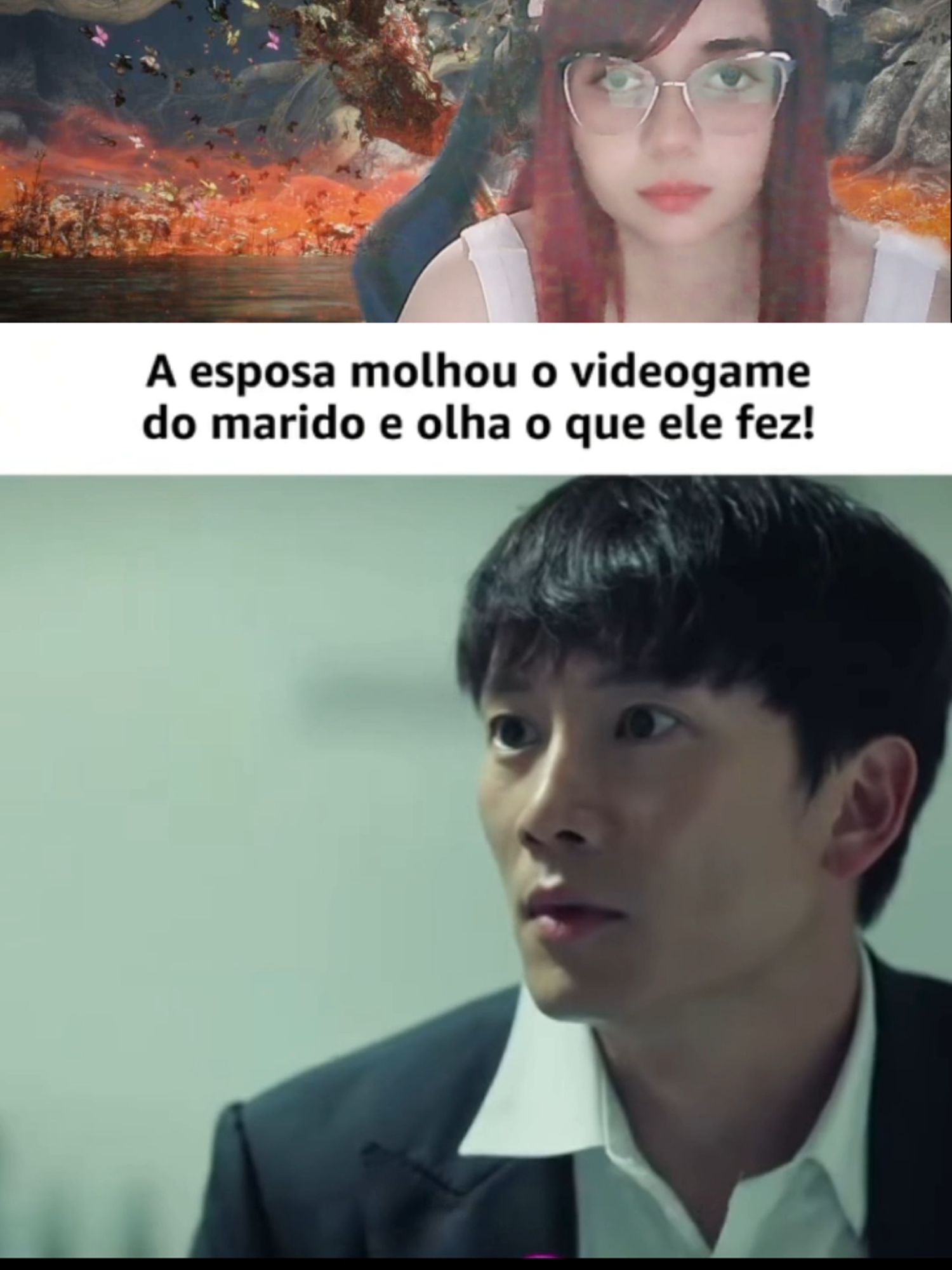 A  esposa molhou o video game do marido e OLHA o que ele fez !! #dorama #gamer #familiarwife