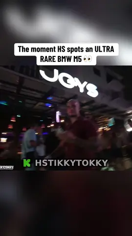 The moment HS spots an ULTRA RARE BMW M5 👀 #hstikkytokky 