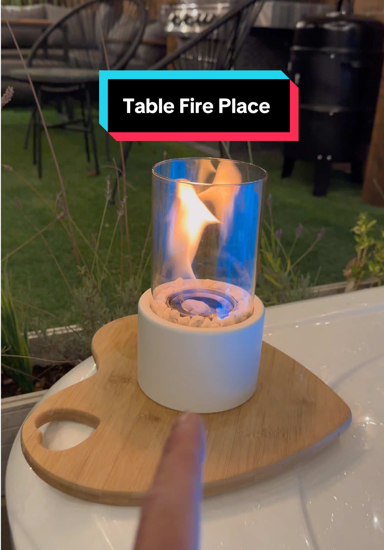 Cylindrical fire pit tabletop heater – sleek modern look, creates cosy vibes indoors or outdoors. Perfect for home décor, living room warmth in the autumn and all-season comfort. #HomeDecor #TabletopHeater #CosyLiving #tiktokmademebuyit #dealdrop 