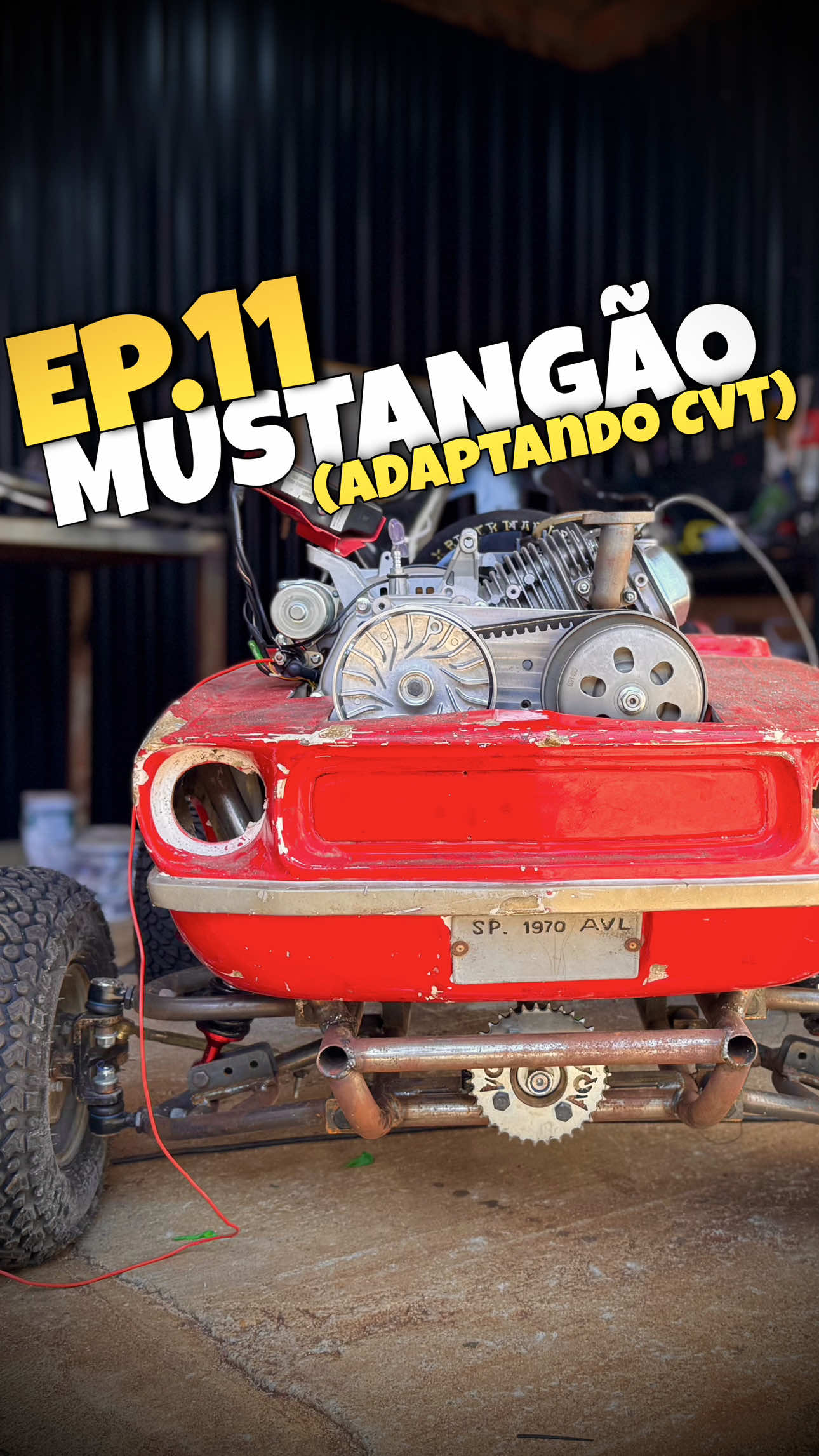 Ep.11 MUSTANGÃO (adaptando CVT) nosso kart Cross para a corrida do Boxer Day da @BoxerSoldas dia 04/10/25  Influenciadores 👇🏻 @juan_kunigonis  @motorizando  @oficina.garagem  @desmancheautomogi  @paulofunileiro  @tds_garage  @leandrotorneiro  @letrajota_oficial  @wagnercostaprojetos  @poxtutoriais  @metalprojetos  @serralheirovinicius  @planeta_di_vieira  @familiacriativa  Patrocinadores👇🏻 @brancomotores  @aqa_drifttrike  @geniustyres  @solventextintas 