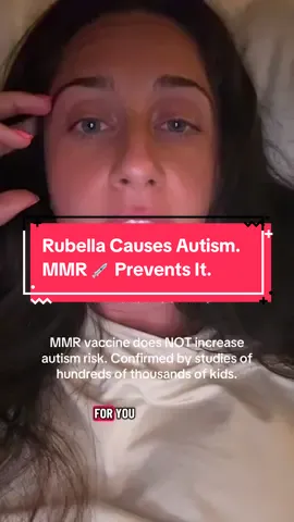 MMR vaccine doesn’t raise autism risk. What actually does is congenital rubella syndrome. Up to 13% of CRS cases develop autism, compared to about 1% in kids overall. Science matters. Vaccines prevent real harm.  #AutismAwareness #PublicHealth #RubellaAwareness #AutismCommunity 