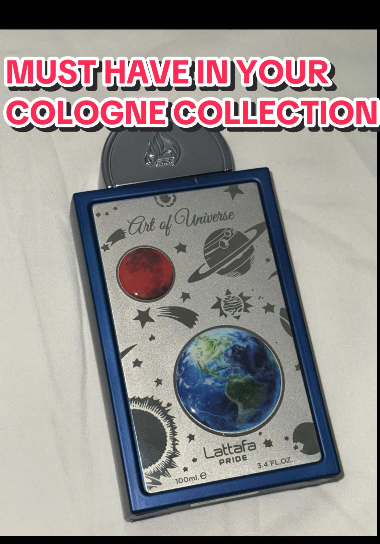 If you want to be complimented for 8+ hours put this on! Lattafas Art of Universe is a edible scent that rains compliments! With same scent dna is Blue Talisman, but more punchy! #ExclusiveFragrance #LuxuryScent #colognetiktok #FragranceFinds 