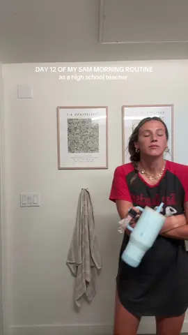 happy Thursday!!! NFL starts today!!! EEEEEK  #highschoolteacher #teachermorning #morningroutine #5ammorningroutine #productivemorningroutine 