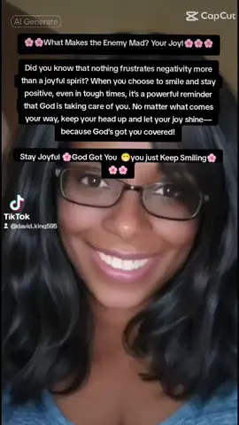 🌸🌸What Makes the Enemy Mad? Your Joy!🌸🌸🌸Did you know that nothing frustrates negativity more than a joyful spirit? When you choose to smile