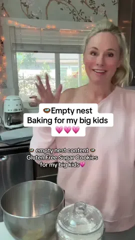 #emptynesters #childhood  Recipe gluten free sugar cookies 1/2 cup butter 1 cup sugar 1 egg 1/2 tsp baking powder 1 tsp baking soda 2 3/4 gluten free or regular flour Bake 350 for about 8 to 12 mins 