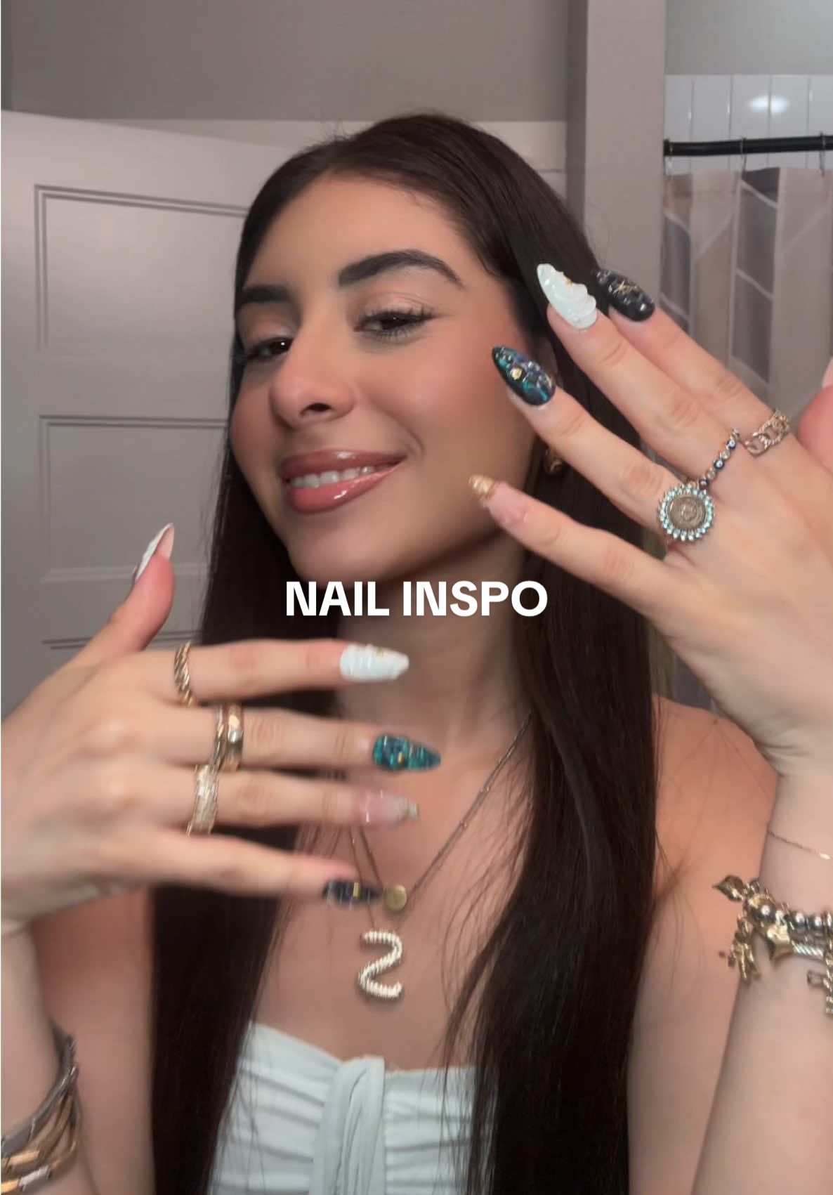 another one bc i’m obsessed ✨ @Nailphoria #nailphoria #nailart #nailinspo #pressonnails #nailscheck 