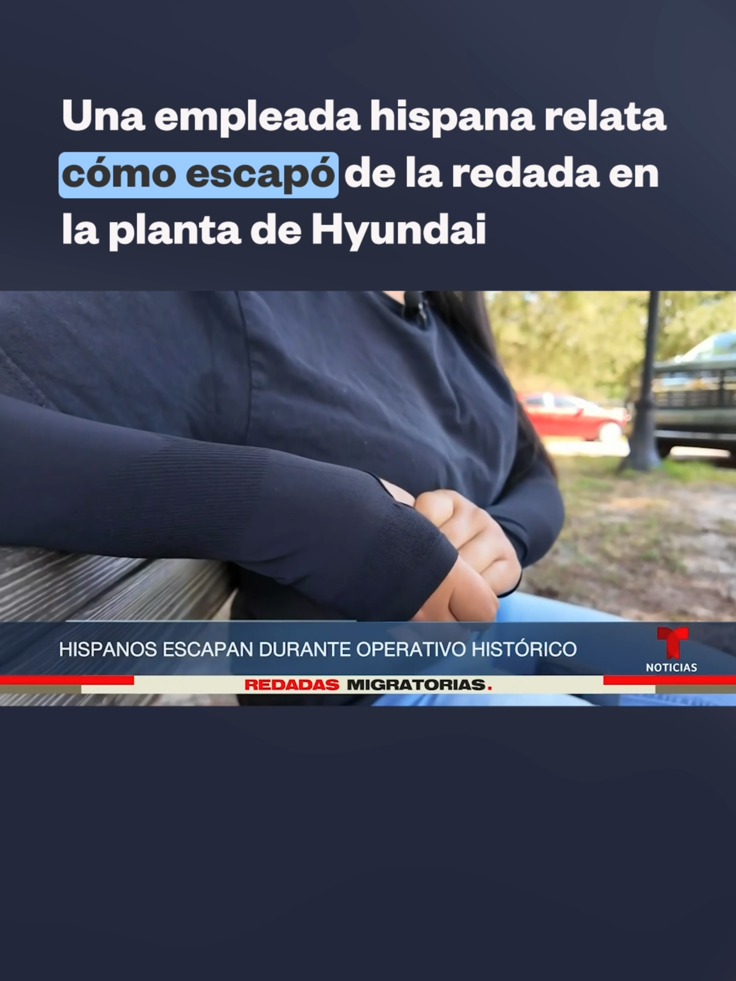 📍 Una empleada hispana que logró escapar durante el operativo federal en la planta Hyundai en Georgia narra que tuvo que esconderse en un ducto con otros compañeros para mantenerse a salvo. 