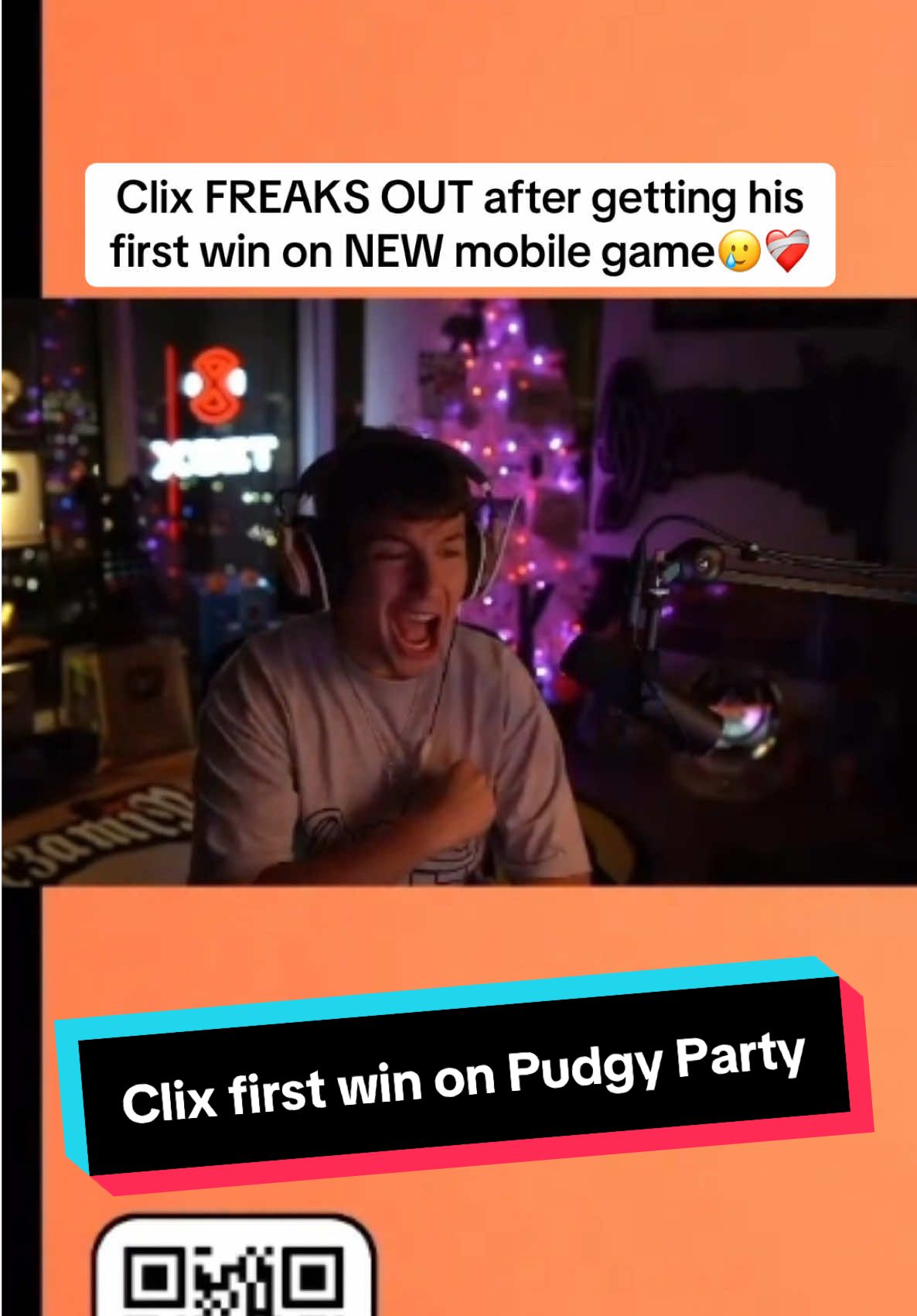 Finally got the win😭❤️  #fyp #clix #streamer #trending #pudgyparty 