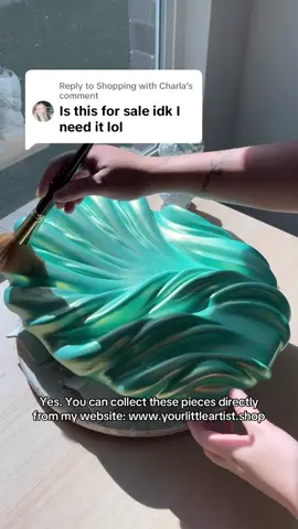 Replying to @Shopping with Charla The Story Behind the Collection: Shades of Green A reflection of August’s pause, Shades of Green captures the transition between summer and autumn through four original green-toned sculptures. Each piece embodies healing, grounding, and renewal. An invitation to return to yourself and find peace in the quiet strength of becoming whole again. Owning my art means owning a moment of transformation — a piece that will always reflect your journey to your true self. Link is on my bio 🩷 #etherealart #sculptureart #artjourney #fyp #artistsoftiktok 