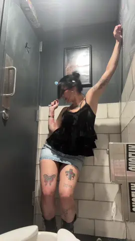 in the bathroom stall 👹 lol 