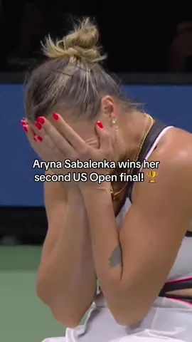 Take it all in, Aryna 👏🏆 #USOpen #Tennis #arynasabalenka 
