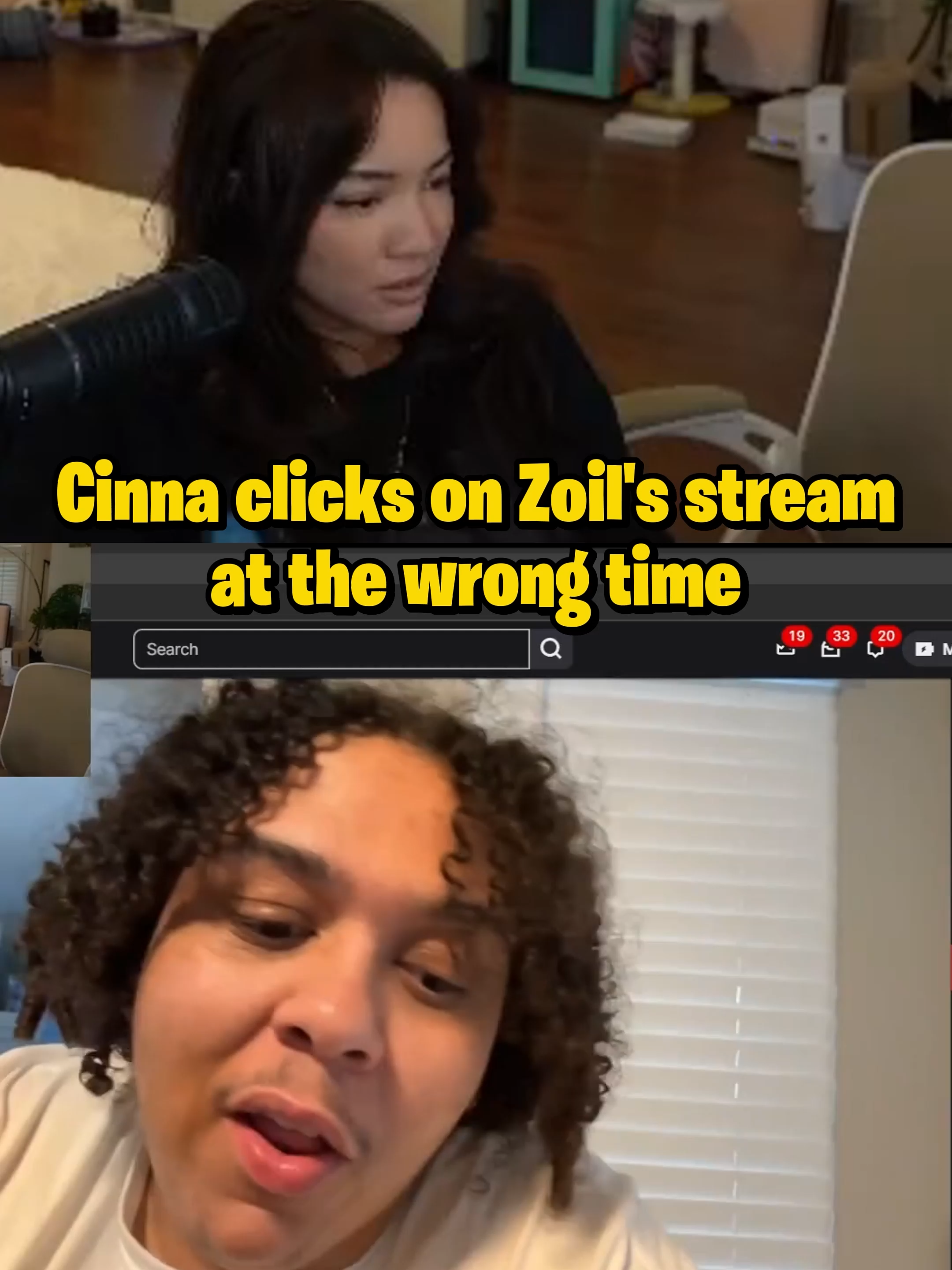 Cinna clicks on Zoil's stream at the wrong time #cinna #zoil #fyp #xcyzba #twitch