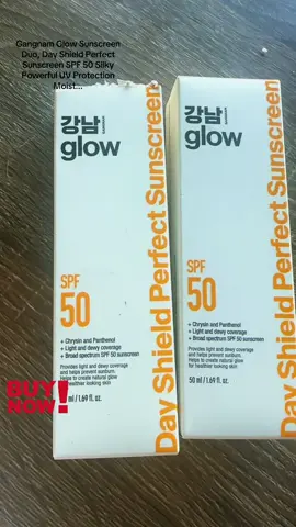 Gangnam Glow Sunscreen Duo, Day Shield Perfect Sunscreen SPF 50 Silky Powerful UV Protection Moist...#fyp #fypシ゚viral #onthisday #buynow 