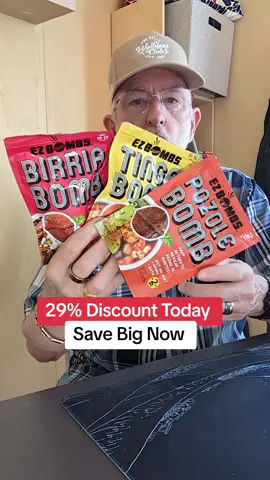 EZ BOMBS Birria Bomb, Pozole Bomb, Tinga Bomb 3-pack Bundle Delivers Authentic Mexican Flavors 