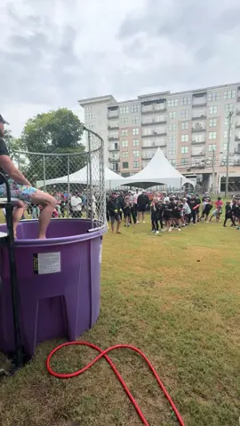 Always good to have an opportunity to dunk your coach! #nashvillehockey #nashvilleflyers