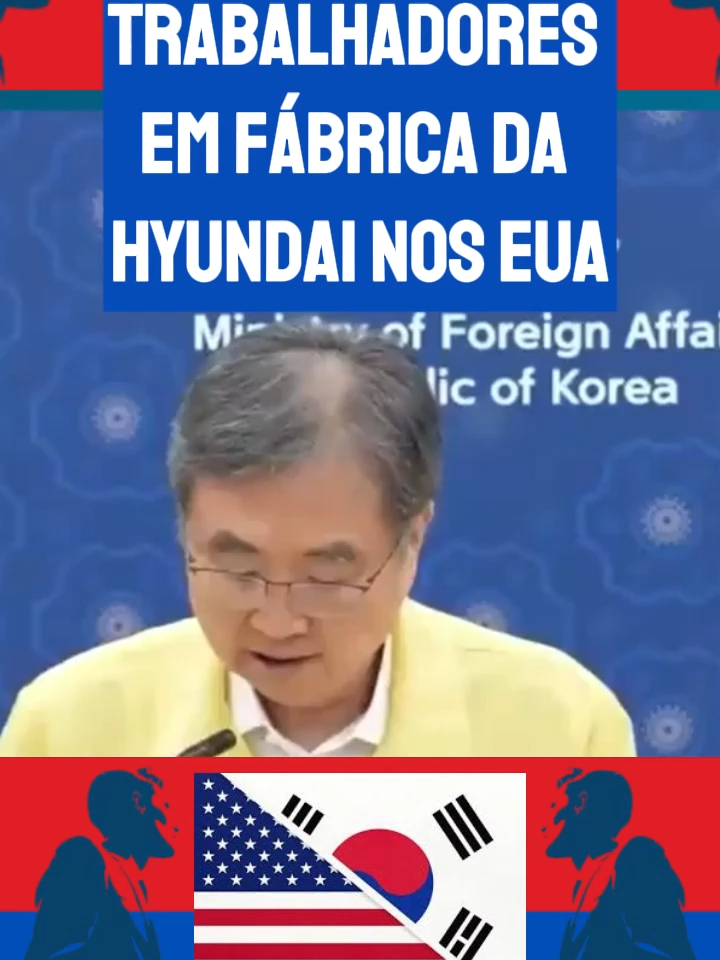 Coreia do Sul Exige Respostas Após Prisão de 475 Trabalhadores em Fábrica da Hyundai nos EUA. A prisão de 475 trabalhadores, majoritariamente sul-coreanos, em uma fábrica da Hyundai na Geórgia, é um movimento ousado do governo Trump para coibir irregularidades migratórias. A Coreia do Sul, importante aliada, reage com firmeza, exigindo respeito aos seus cidadãos e investimentos bilionários nos EUA. É essencial que a aplicação da lei seja rigorosa, mas equilibrada, para não afastar parceiros econômicos e prejudicar empregos. Proteger a legalidade sem comprometer alianças estratégicas beneficia todos: trabalhadores, empresas e a economia global.