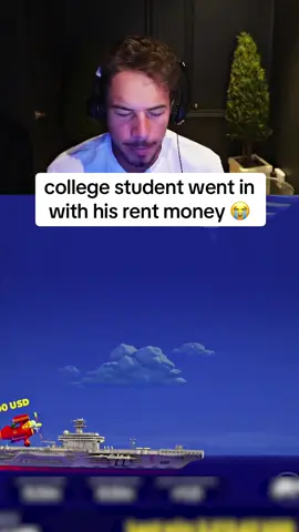 college student went in with his rent money 😭 #streaming #kick #planegame #avia 