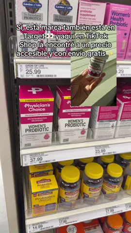 Corroboré la credibilidad de esta marca en Target 🛒 y la encontré mucho más accesible aquí en TikTok Shop. Misma calidad, mejor precio 🙌✨ #Probioticos #SaludFemenina #CuidadoIntimo #BienestarMujer #TikTokMadeMeBuyIt