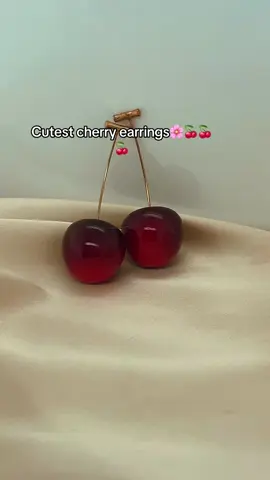 Cutest cherry earrings🌸🍒🍒🍒