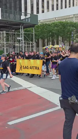 The power of unions in the arts and entertainment was on full display at the Labor Day Parade in New York City, including IATSE, Actors Equity, SAG-AFTRA and Local 802 to name a few. #union #nyc #theater #film #tv 