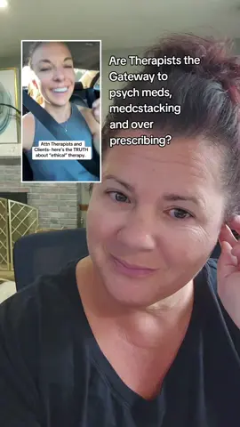 #duet with @Jenn are therapists quietly becoming the hand-off point to psychiatry? 🤔 Many people begin therapy hoping for support and real healing. But too often, after a few sessions → referral to psychiatry → and suddenly the “therapeutic relationship” shifts into one thing: medication compliance. 💊 Instead of exploring root causes, trauma, or lifestyle, the conversation narrows down to: “Are you taking your meds as prescribed?” Therapy starts to feel less like therapy and more like a checkpoint for the pharmaceutical system. Here’s the kicker: we’re constantly told the “gold standard” for mental health treatment is meds plus therapy. But notice who’s saying that—therapists. Psychiatrists rarely emphasize therapy; they tend to focus only on medication. So why is the burden of balance placed on therapy, while psychiatry gets a free pass? It begs the question: Are therapists becoming the gateway to over-medication? If meds + therapy is truly the gold standard, why doesn’t psychiatry hold up its end? And what’s being lost when compliance replaces curiosity? #MentalHealth #Therapy #Psychiatry        #informedconsent 