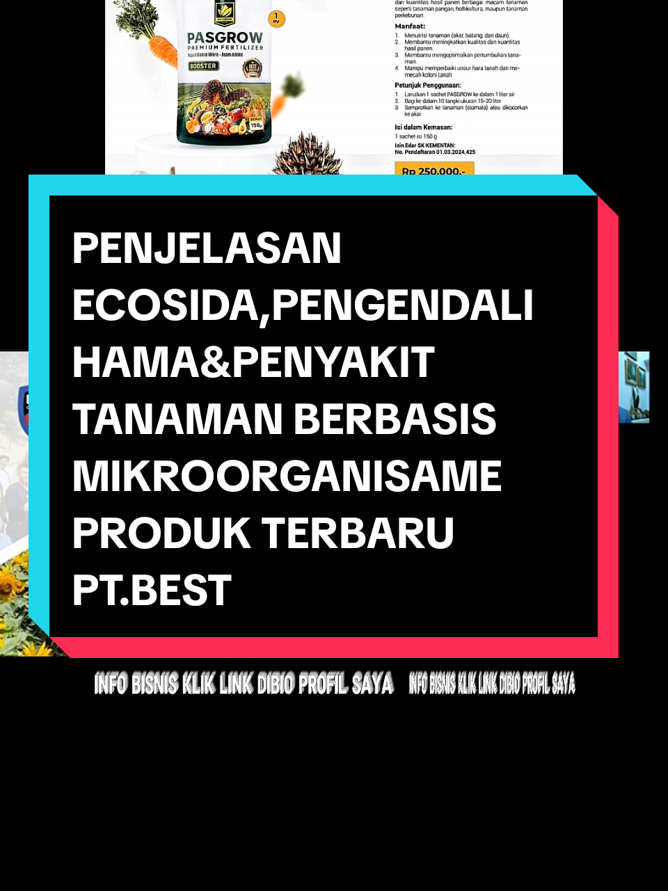 PENJELASAN ECOSIDA,PENGENDALI HAMA&PENYAKIT TANAMAN BERBASIS MIKROORGANISAME PRODUK TERBARU PT.BEST #penjelasan #ecosida #pengendalihama #tanaman #produkptbest