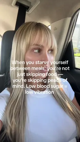When you go too long without eating, it’s not discipline — it’s dysregulation. Your blood sugar dips, cortisol rises, and suddenly you’re moody, anxious, and craving anything in sight. Food isn’t just fuel, it’s vibration: the steadier your nourishment, the steadier your energy, mood, and magnetism. Balanced meals = balanced frequency 