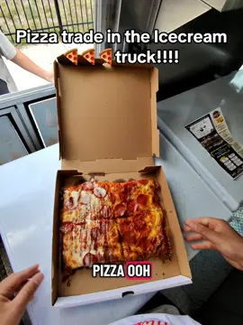 Only in Philly… traded ice cream for pizza out the truck 🍕🍦🔥 fair trade if you ask me 😅 @pizza_pov_ #icecream #trades #pizza #milk #Foodie 