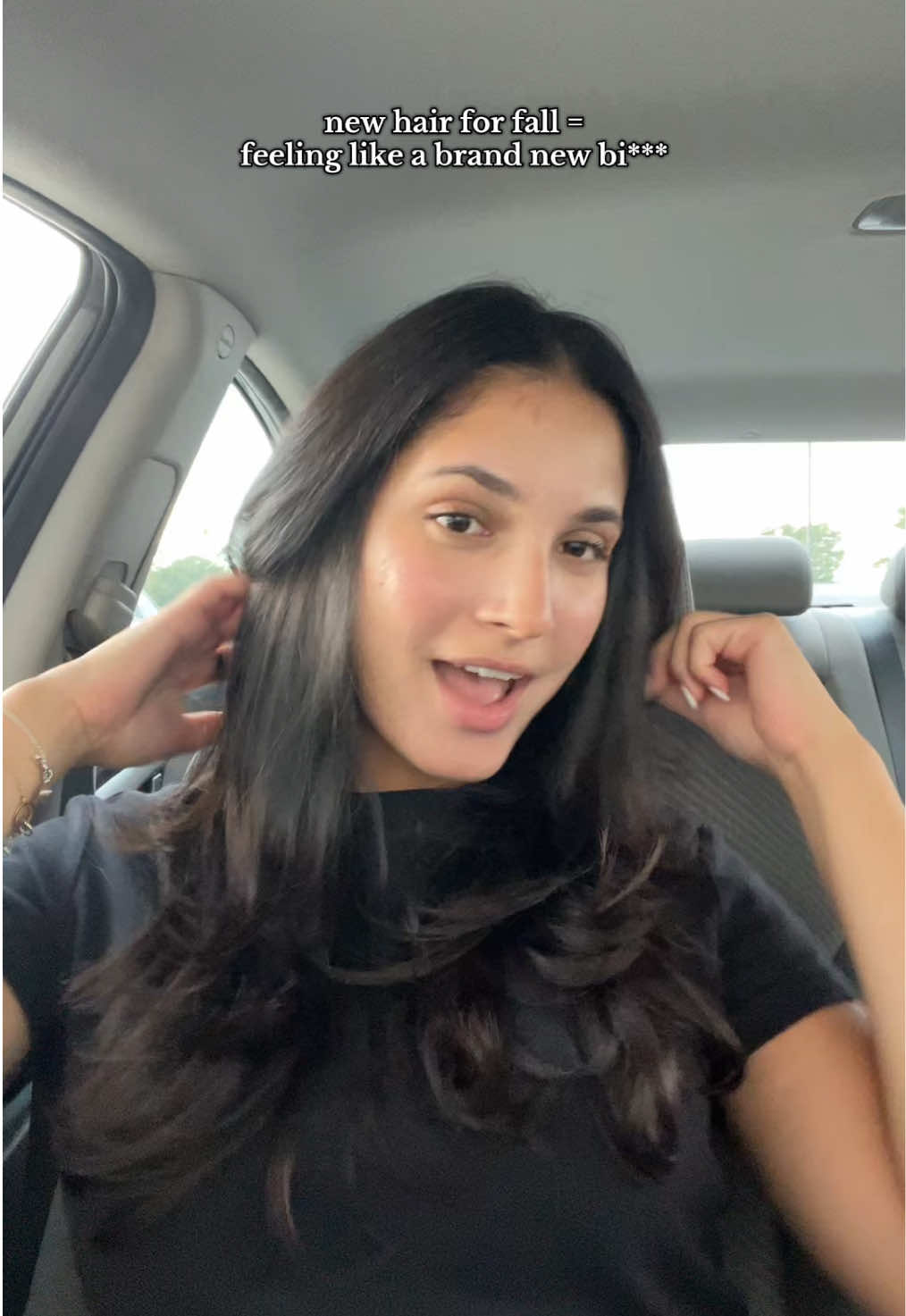 feeling like a brand new bi*** ! Fresh new fall hair by the queen @Alexandra 😍💇🏽‍♀️ #fallhair #hairtransition #hairinspo #brunettehair #fyp 