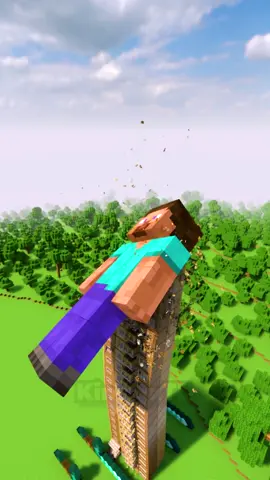 How many floors to save Steve & Small to huge blackhole vs 99 Steves #teardown #satisfyingvideos #destruction #Minecraft