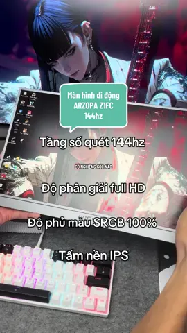 Màn hình ARZOPA Z1FC làm tui hoang mang luôn mà #mansetup8 #xuhuong #fypシ゚ #setup #pc 