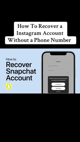 How To Recover a Instagram Account Without a Phone Number #snapchat #accountfix #techhacks #socialmediatips #goviral 