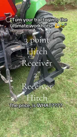 This 3-point hitch with 2” receiver is a game-changer—haul, tow, and tackle any job with ease. Built tough, built for men who get it done.#TractorLife #FarmStrong #HeavyDutyTools #MensGear #WorkSmarter