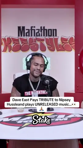 Dave East Pays TRIBUTE to Nipsey Hussleand plays UNRELEASED music…👀🙏🏽#Love #fypシ #mafiathon3 #kaicenat 