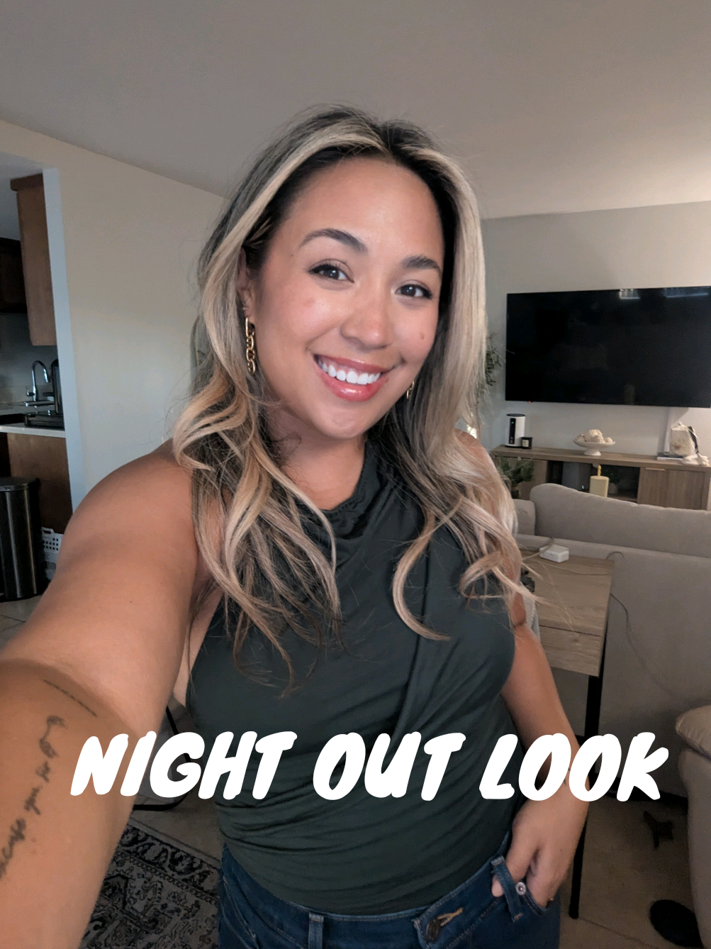 bringing in some fall colors. 👀 #nightoutoutfit #grwmtransitions 