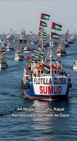 Global Flotilla—kapal kemanusiaan yang membawa bantuan bagi rakyat Palestina resmi berlayar menuju Gaza.  Gerakan ini terdiri dari aktivis 44 negara di seluruh dunia yang bersatu untuk menembus blokade Gaza #indonesia🇮🇩  #palestine🇵🇸  #kemanusiaan 